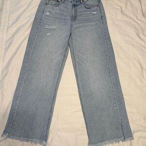 American Eagle Outfitters Light Blue Wide Leg Jeans